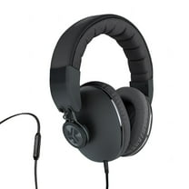 JLab Bombora Over-Ear Headphones with Universal Mic, Matte Black/Gunmetal
