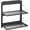 Black, 1-pack, variant on 2-Tier Folding Metal Shelf Wall Mounted | Small Foldable Wall Shelf | Dorp Down | Combined Stackable | Double Layer Small Floating Shelf for Laundry Room Bathroom Utility RV | 13.4" (Black)