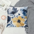 thumbnail image 2 of Pratyus Flowers Leaves Annabel Kidston Square Pillow Cover Case for Cushions Sofa Bed Outdoor Decoration Car Couch Bedroom Short Plush 1PC 20x20in, 2 of 5