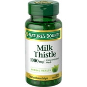 Nature's Bounty Milk Thistle Rapid Release Softgels, 1000 mg, 50 Count