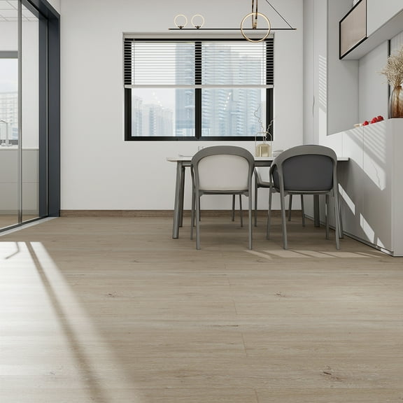 48"x7.2" SPC Composite Flooring; 12 Planks/Box (28.68 sq. ft/Box); 5mm Thick with 1mm IXPE Backing; 12 mil Wear Layer; Ultra-Quiet and Slip-Resistant