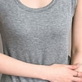 thumbnail image 5 of ITSAME Women's Tank Tops Scoop Neck Stretchy Sleeveless Shirts Summer Tunic Casual Tops Gray Size Free Size, 5 of 5