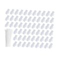 thumbnail image 1 of 60 cajas de etiquetas para cables, identificación práctica con bridas, soporte transparente para gestión de cables portátil para el hogar y, 1 of 8
