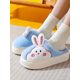 thumbnail image 3 of Women's Warm And Cozy Indoor Rabbit Slippers For Winter, Thick Soles, Non-slip, Cute Cartoon Plush Slipper For Home Use, 3 of 4