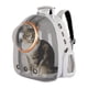 thumbnail image 3 of para Transporte de Gatos, Cápsula Espacial, Transporte de Mascotas Portátil con Burbujas para Perros Pequeños, Por La Aerolínea, Dise - gris Sunnimix Transportín de viaje para mascotas, 3 of 8