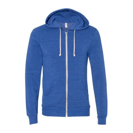 

Alternative Men s Rocky Eco-Fleece Zip Hoodie Eco True Pacific Blue 2XLarge