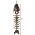 thumbnail image 1 of 2PCS Fish Windchime,Fish Skeleton Windchime,Fish Bone Cast Iron Wind Chimes Vintage Metal Wind Chimes Outdoor Soothing, 1 of 1