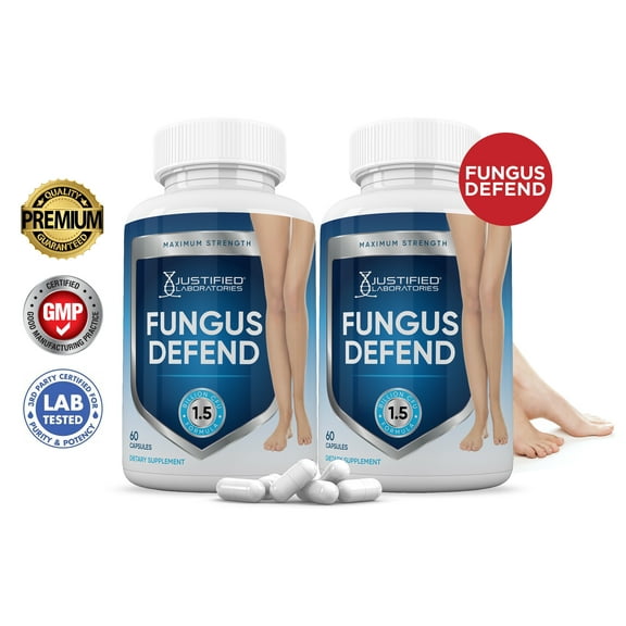 (2 Pack) Fungus Defend Probiotic 1.5 Billion CFU Supplement 120 Capsules