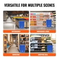 thumbnail image 6 of VEVOR Shopping Basket, Set of 12, 24L Durable Plastic Grocery Basket with Handle and Stand, 16.73 x 11.61 x 8.86 inch Portable Shop Basket Bulk Used for Retail Store Supermarket Grocery Shopping, 6 of 9
