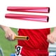 thumbnail image 1 of 2 piezas de relé de aleación de aluminio palitos de carreras de rango de equipo portátiles competiciones oficiales de juego herramientas deportivas de Rojo, 1 of 8