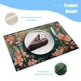 thumbnail image 3 of BaHomeck placemats Set of 4 rectangle Linen Cotton Placemats for Dining Table Washable Heat Resistant,Hummingbird Hovering In The Air,18*12inch, 3 of 4