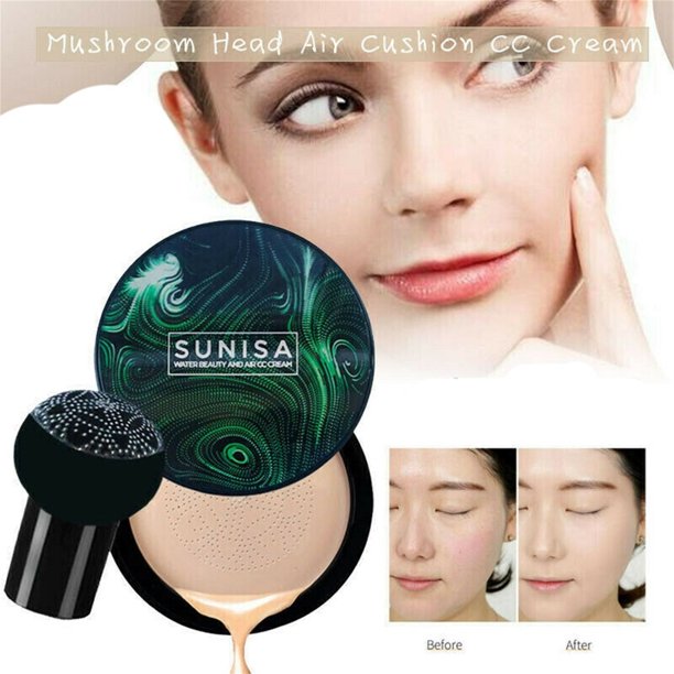 Teissuly Cushion BB Cream Brightens Concealer Foundation+Mushroom Sponge 20g Teissuly WER202401227218