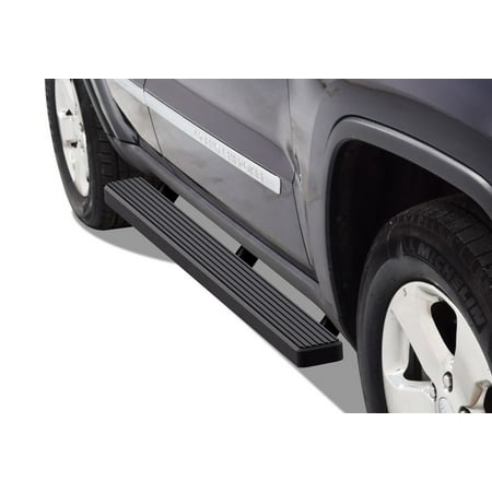 APS Running Boards 4in Matte Black Compatible with Jeep Grand Cherokee 2011-2021 (Include 22 WK)(Exclude Limited X & High Altitude & Summit & SRT & SRT8 & Trackhawk & Trailhawk) Side Steps