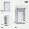 thumbnail image 4 of Fittes Flush Wall Vent [Lite], Minimalist ABS Plastic HVAC Air Return Register Cover, Customizable Modern Airflow Solution for Home or Ceiling, Pro Install – 6"x14" – Cotton White, 4 of 13