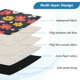 thumbnail image 3 of FORMRS 13"-13.3" Laptop Sleeve Protective Case Soft Carrying Quilted Computer Bag Cover, Small Colorful Flower, 3 of 7