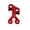 Red, variant on Cable Slide Compound Bow String Separator Splitter Glide Roller Aluminum