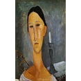thumbnail image 2 of Modigliani, Amedeo 10x14 White Modern Wood Framed Museum Art Print Titled - Hanka Zborowska with a Candlestick, 2 of 4
