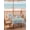Blue Teal, variant on Outdoor Tablecloth with Umbrella Hole and Zipper, Easter Bunny Square Table Cloth 60x60 Inch Waterproof Tablecloth, Eggs Cute Rabbit Floral Colorful Country Wooden Picnic Table Cover for Patio