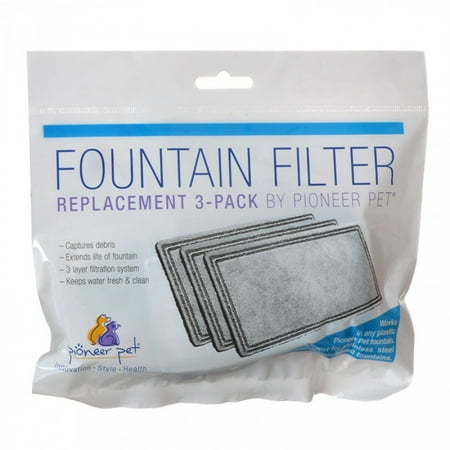 - Pioneer Pet Pioneer Replacement Filters for Plastic Raindrop and Fung Shui Fountains 3 Pack
