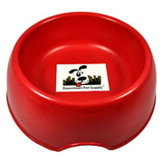 Go Green with our Eco-Friendly Bamboo Pet Feeding Bowls suitable for dogs and cats, water or food (Red, 32 oz)
