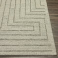 thumbnail image 3 of BoutiqueRugs Queenton Contemporary Area Rug - Light Gray, Charcoal - 18" x 18" Sample, 3 of 6
