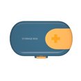 thumbnail image 1 of Medicine Box 4 Compartments Convenient Travel Mini Portable Small Tablet Pill Dispenser Medicine Cutter Sealed, 1 of 7
