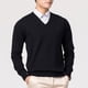 thumbnail image 5 of Suéter De Hombre Camisa De Punto Cuello En V Manga Larga Casual Suelto, 5 of 7