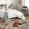 thumbnail image 4 of Palm Tree Area Rugs for Bedroom Living Room - 4x6 ft - Tree Carpet for Home Decor - Ocean Patterned Decorative Indoor Large Rug - Washable & Soft & Non Slip & Low Pile (ZD&387), 4 of 7