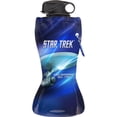 thumbnail image 1 of Botella de agua Vandor Star Trek plegable de 700 ml, azul y blanco, 1 of 2