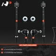 thumbnail image 2 of A-Premium Left & Right Outer Inner Tie Rod End Link Kits Compatible with Ford Focus 2000-2006 4-PC Set, 2 of 9