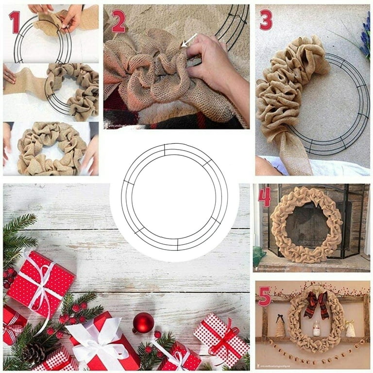 Round metal cheap wreath ring