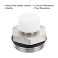 thumbnail image 4 of REGALWOVEN 3/4" BSP Male Thread Manual Radiator Air Vent Valve, Nickel Plated Brass Plug Valve, 4 of 6