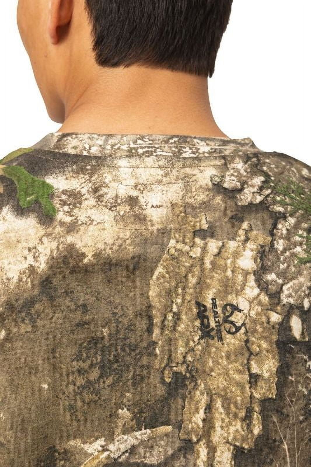 Realtree Men’s Long Sleeve Cotton Shirt, APX Camo, Soft 100% Cotton, Relaxed Fit, Hunting & Casual Wear | Size S