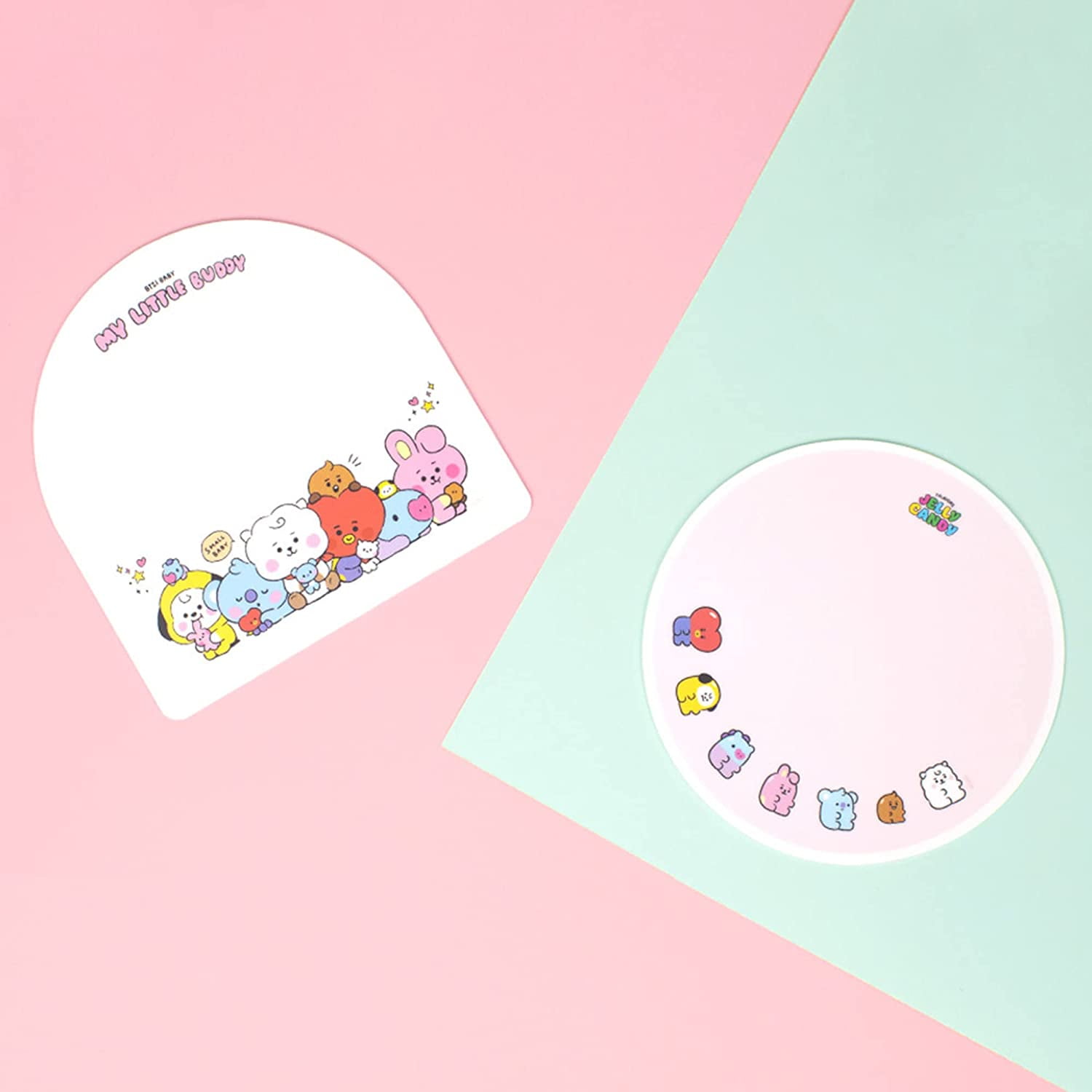 Bt21 Round Mouse Pads Jelly Candy Or Little Buddy Edition By Bts Pink Walmart Com