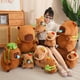 thumbnail image 4 of Bonita mochila de tortuga Capybara Snotty con moco Nasal estirable, simulación de animales, decoración de cabeza de fruta esponjosa, regalo de pan, 4 of 5