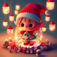 thumbnail image 1 of 5D DIY Kit Elfo Navidad Del 40x40cm, 1 of 9