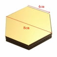 thumbnail image 4 of 3D Mirror Wall Stickers, 12pcs Removable Acrylic Wall Decals, Hexagonal Adhesive Mirror Tiles Wall Decor for Home Living Room Bedroom DIY, 4 of 4