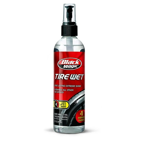 Black Magic Tire Wet Brilliant Long Lasting Shine Spray 10 Oz BC22010