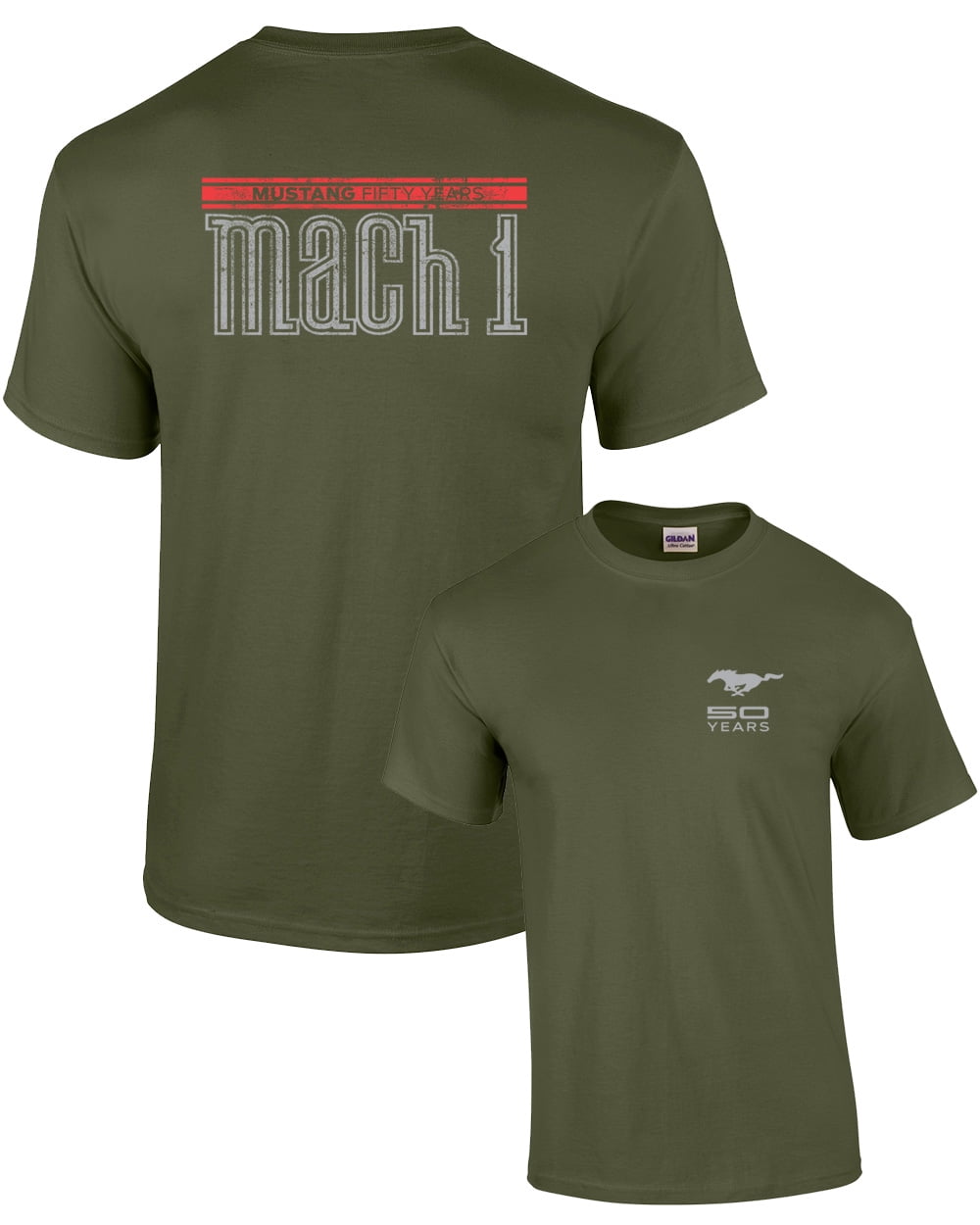 Camiseta Ford Mustang 50 Años Mach 1 Militar - Imagen 23 de 42