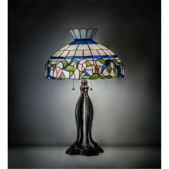 228803 Meyda 31" High Rose Vine Table Lamp