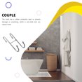 thumbnail image 4 of Yuarrent Gancho para puerta de ducha, escobilla de goma de acero inoxidable, soporte en forma de S, sin perforaciones, 2 ganchos, estante desmontable, Juegos de accesorios de baño Yuarrent HA081109-00, 4 of 6