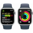 thumbnail image 4 of Restored Apple Watch Series 9 With Blood Oxygen. GPS + Cellular 45mm Silver Aluminum Case with Storm Blue Sport Band - M/L. (Refurbished), 4 of 4