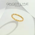 thumbnail image 3 of Celesta Eternity Rings for Women Stackable Wedding Bands CZ 2mm Sterling Silver Ginger Lyne, 3 of 6