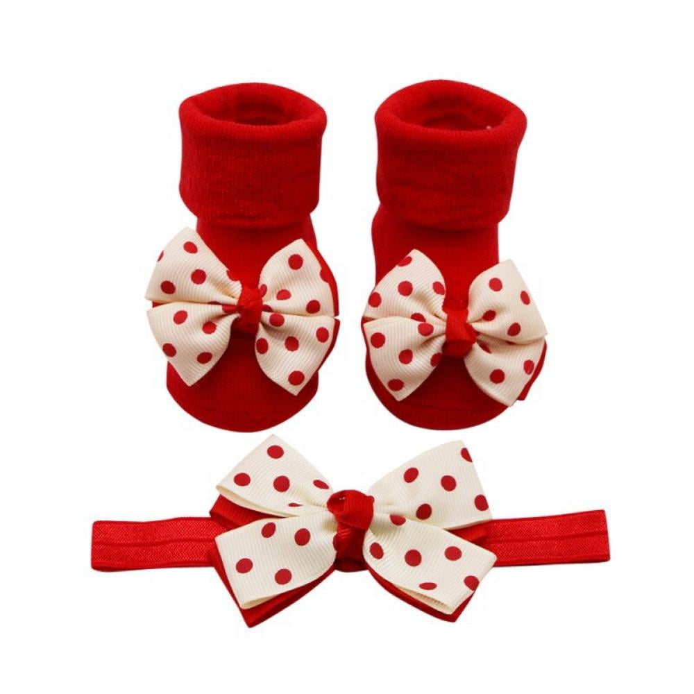 Hello Kitty Baby Girl Headband Booties Socks Set Pink Cheetah Size 0-6 Months 