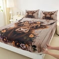 thumbnail image 3 of jejeloiu Retro Rustic Cow Twin Sheet Sets,Multicolor Flower Floral Twin Fitted Sheet,Country Farmhouse Locge Flat Sheet For Boys Kids,Luxury Bedroom Decor,3 Pieces, 3 of 7