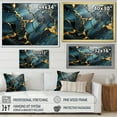 thumbnail image 4 of Designart "Earth Element Stones Mosaic in Boho Style III" Extra Large Geometric Wall Art - Bohemian Gold Boho Mosaic Living Room Canvas Art, 4 of 4