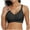 Black, variant on Women Lace Bra Non Padded Wireless Comfortable Breathable Push Up Adjustable Straps Thin Non Rim Gathering Adjusting Everyday Daily Life