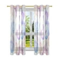 thumbnail image 2 of Pastel Tulip Pattern Breathable Sheer Curtains 63x42in Soft Light Filtering, UV Protection and Thermal Insulation, 2 of 7