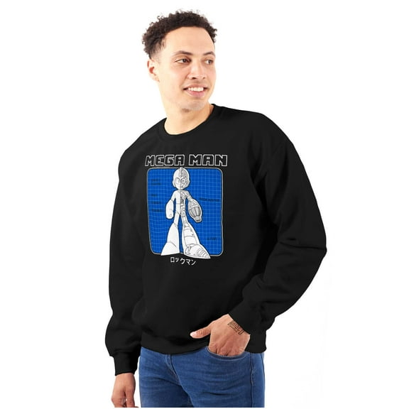 Video Game Robot Mega Man Specs Unisex Plus Size Sweatshirt Brisco Brands 2X