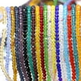 thumbnail image 2 of U8MO 300Pcs Faceted Rondelle Bead Crystal Glass Beads 2X3mm Color for Choice-Black, 2 of 9
